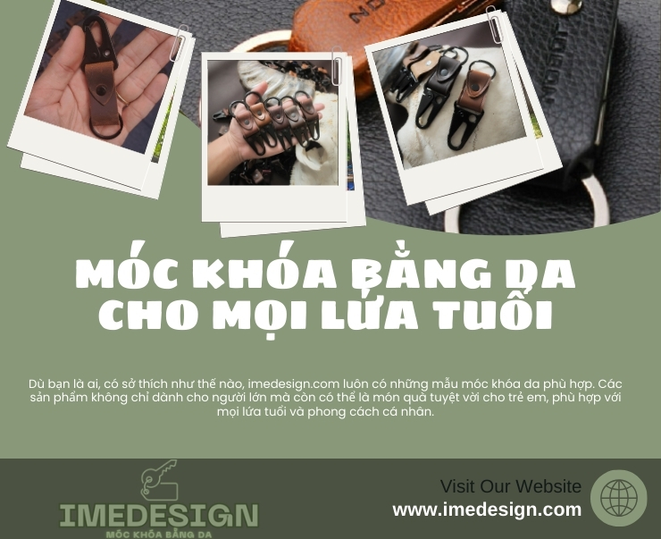 Giới Thiệu MÓC KHÓA BẰNG DA IMEDESIGN